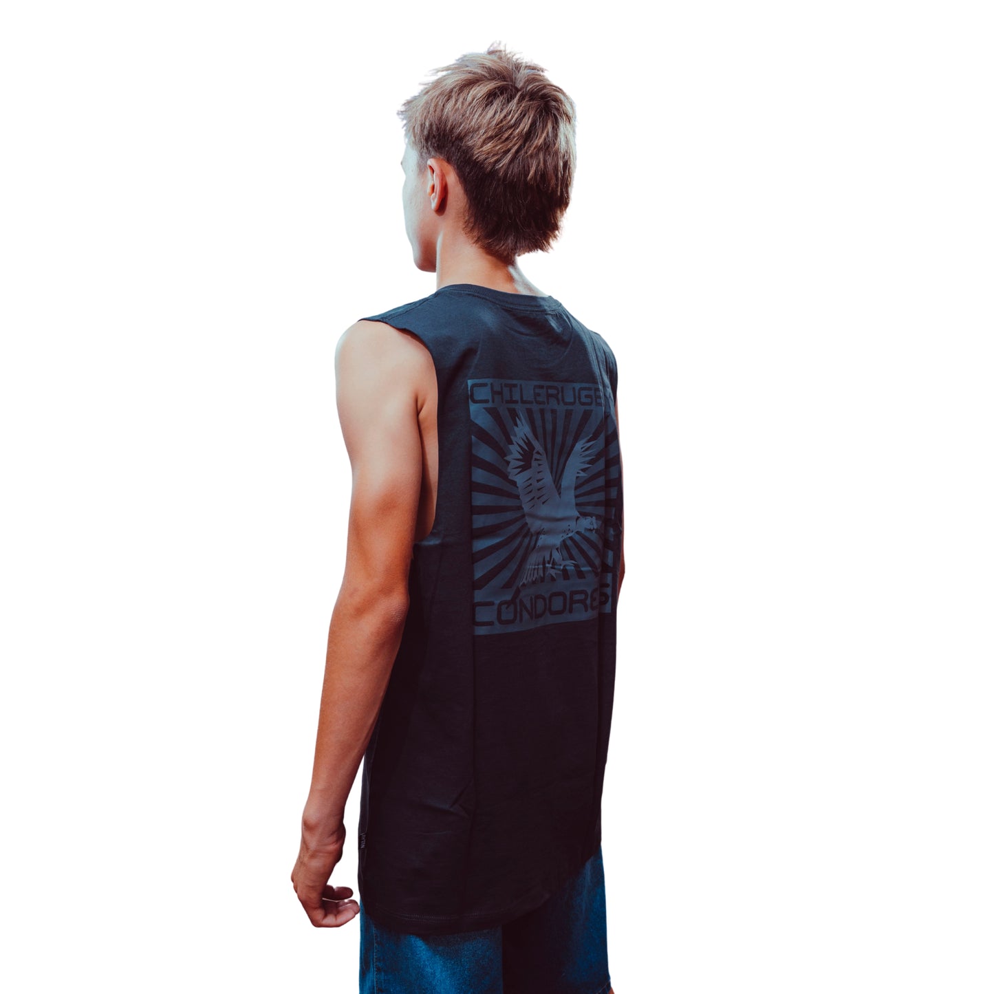 Polera Musculosa Niños Cóndores 2026 Negra