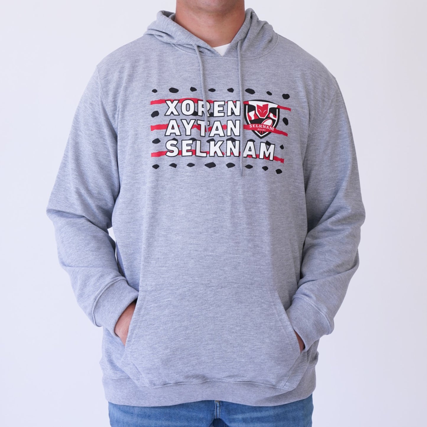 Polerón Hoodie Selknam XOREN AYTAN 24 GRIS