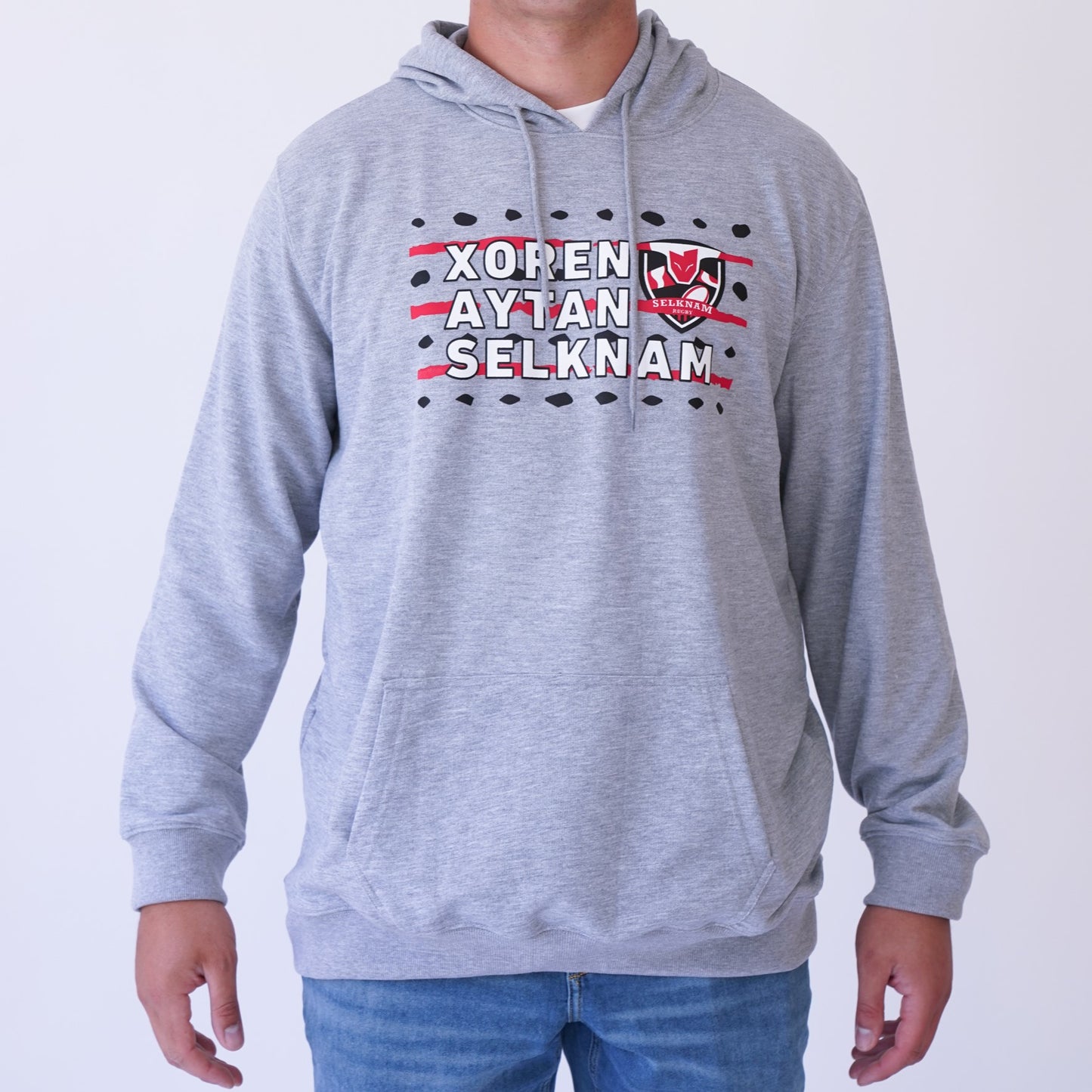 Polerón Hoodie Selknam XOREN AYTAN 24 GRIS