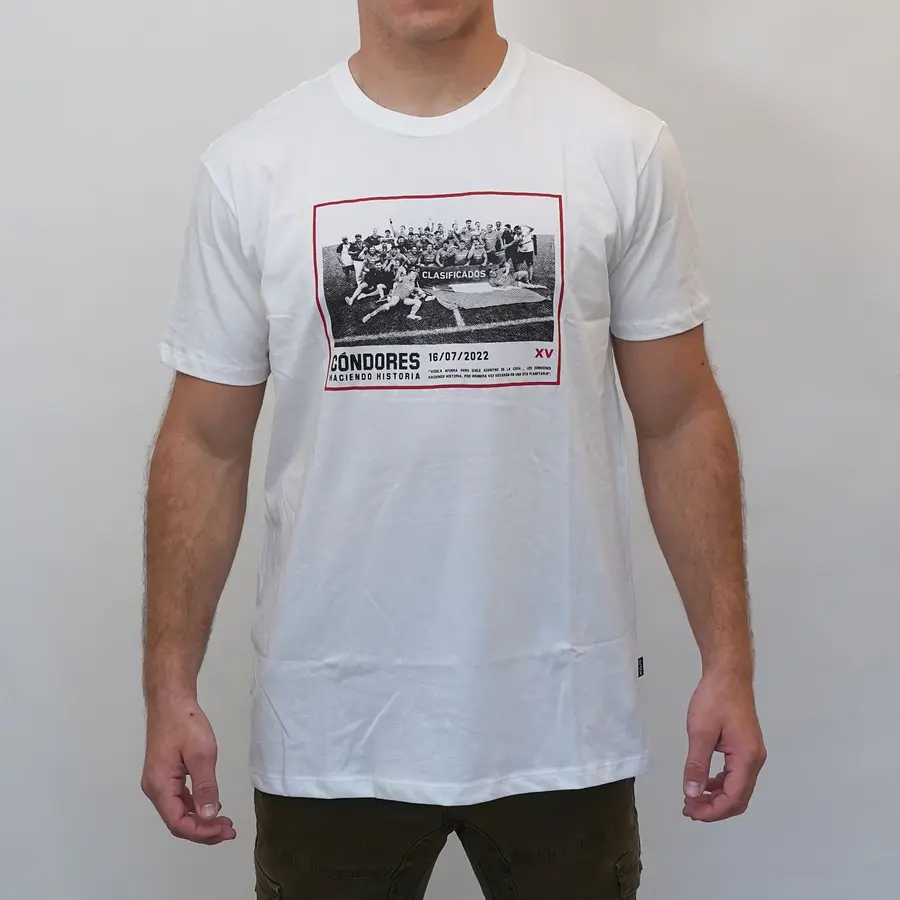 Polera Urbana Cóndores Clasificados BLANCA