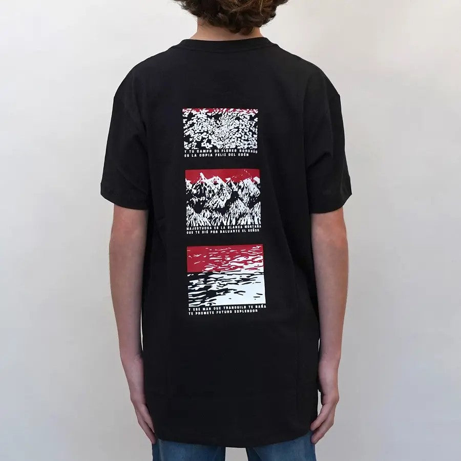 Polera Urbana Cóndores Himno Niños NEGRA