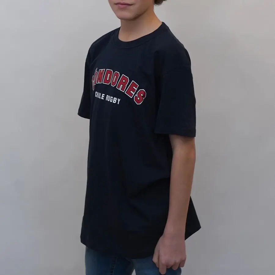 Polera Urbana Cóndores Uni Niños AZUL
