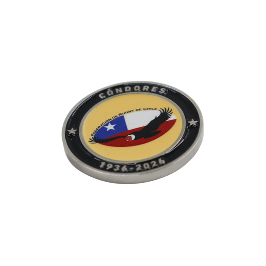Moneda 90 años -Logo 2000 Chile Rugby