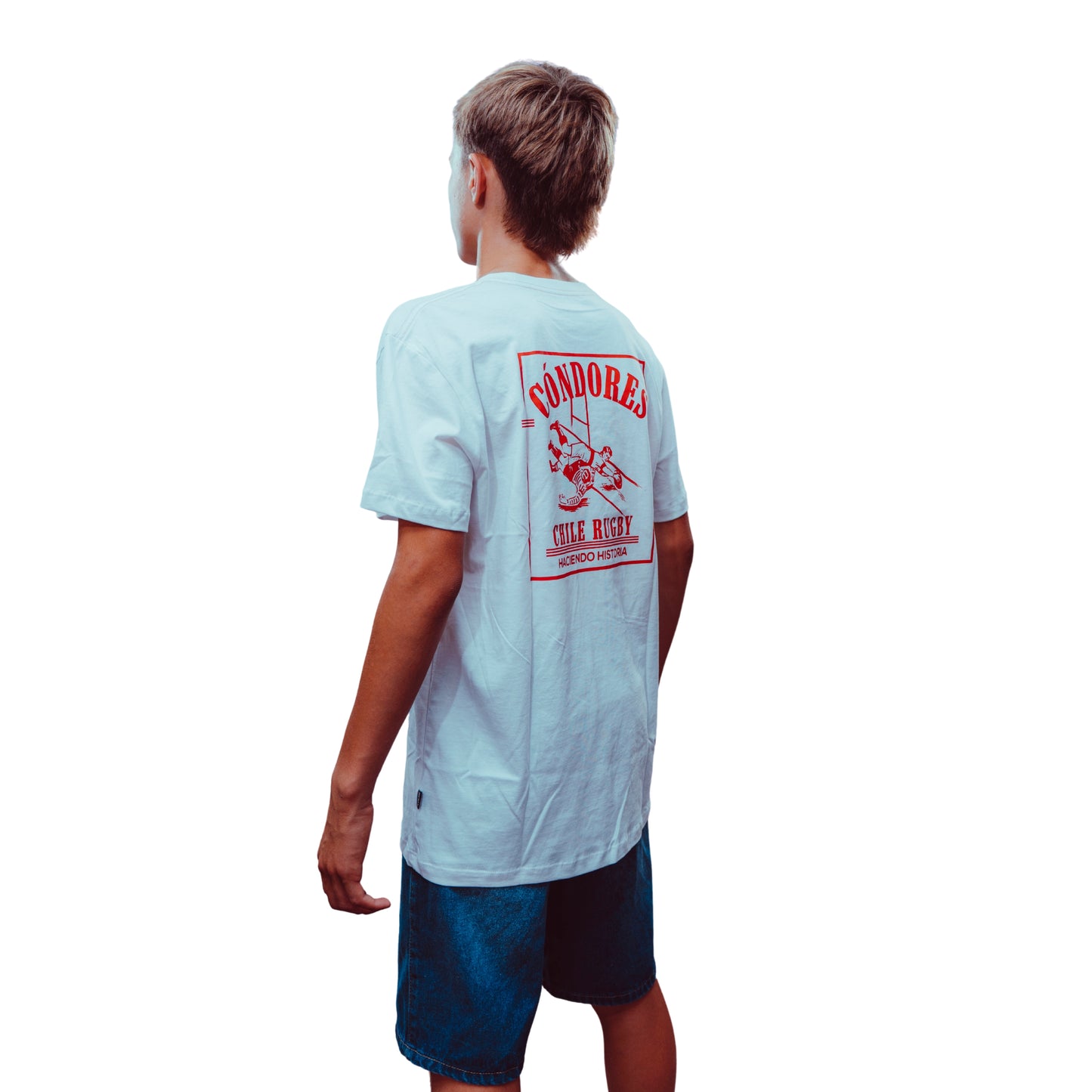 Polera Urbana Niños Cóndores Classic Blanca