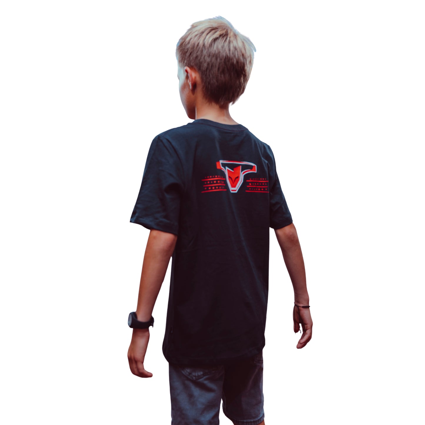 Polera Urbana Niños Selknam Tribal 2026 Negra