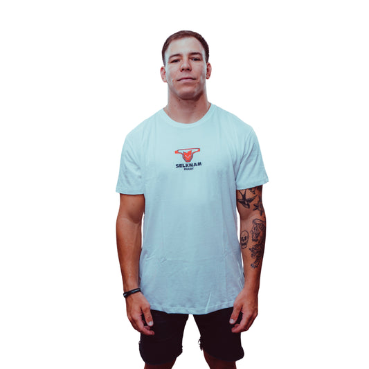 Polera Urbana Selknam Tribal 2026 Blanca