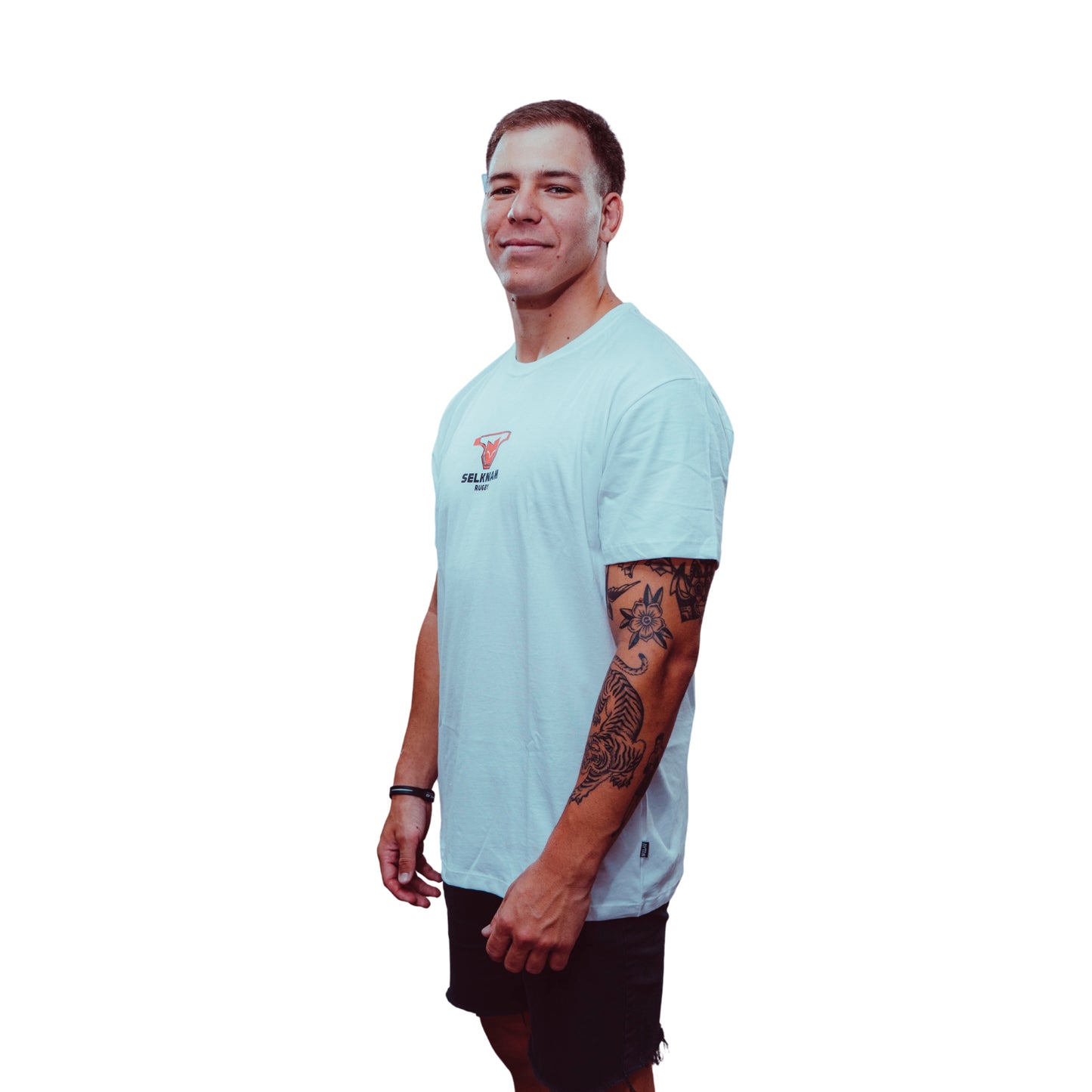 Polera Urbana Selknam Tribal 2026 Blanca