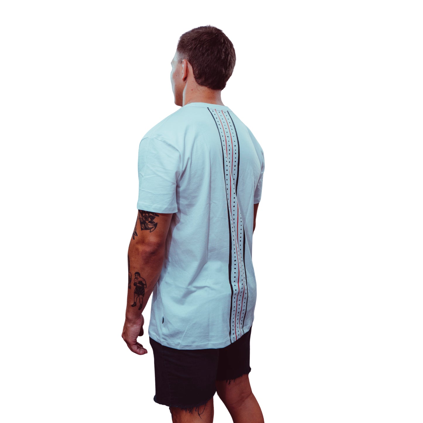 Polera Urbana Selknam Tribal 2026 Blanca