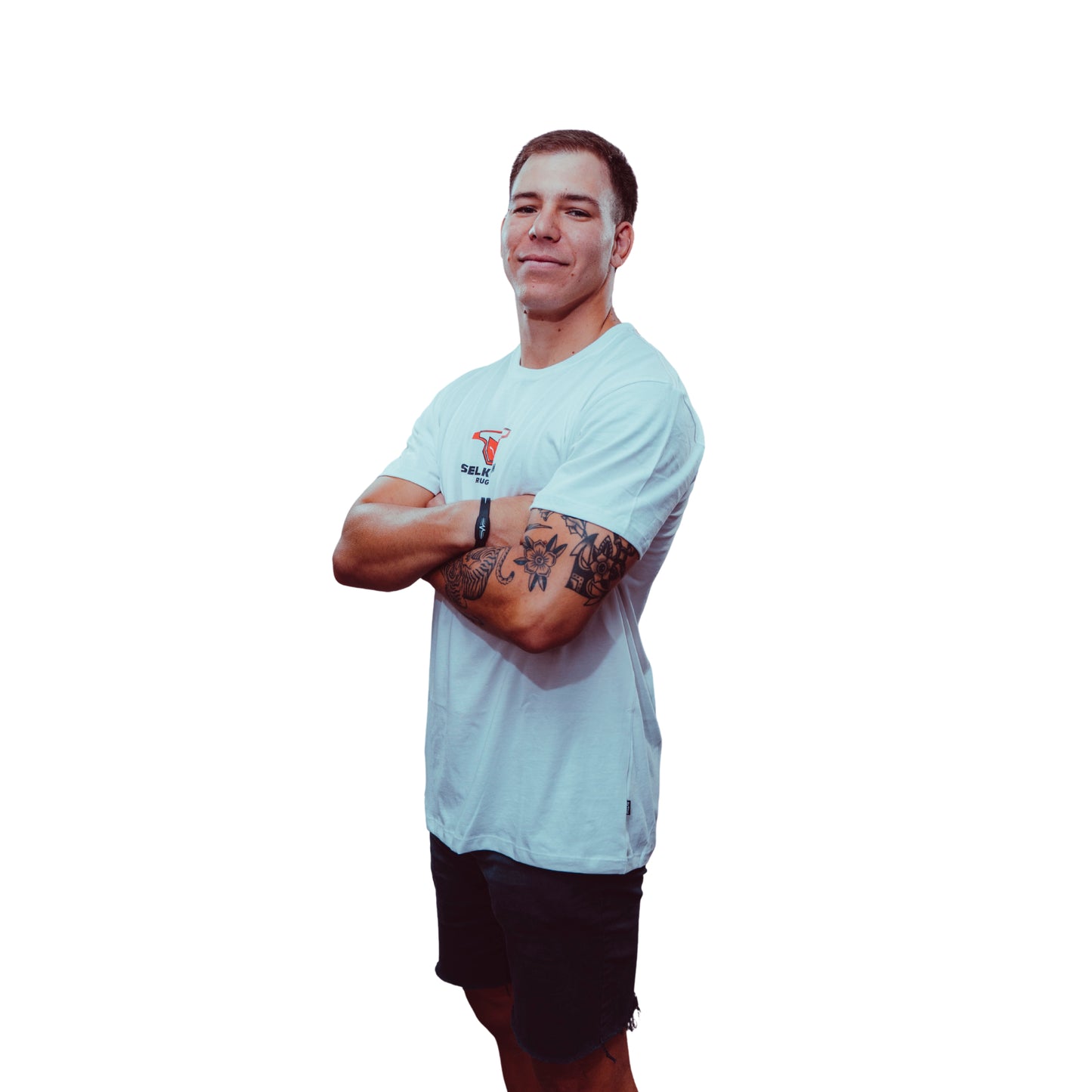 Polera Urbana Selknam Tribal 2026 Blanca