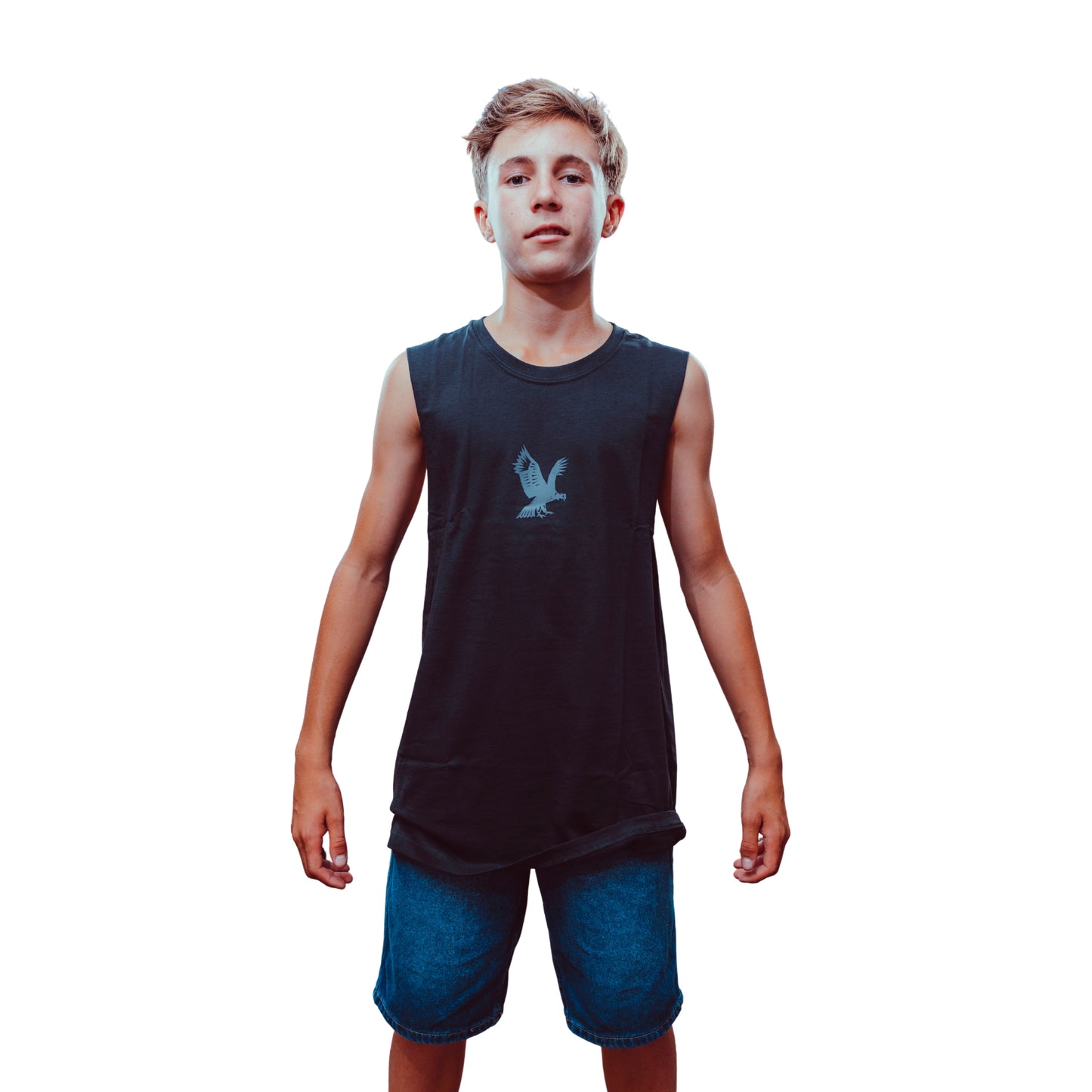 Polera Musculosa Niños Cóndores 2026 Negra